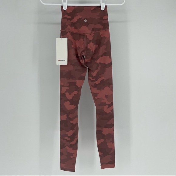 LULULEMON NWT ALIGN HIGH RISE PANT 28” LEGGING HERITAGE 365 CAMO BRIER ROSE MULT - Picture 4 of 7